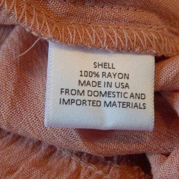 NWT WAYF Pink Off-the-Shoulder Blouse 3/4 Sleeve - Picture 6 of 7